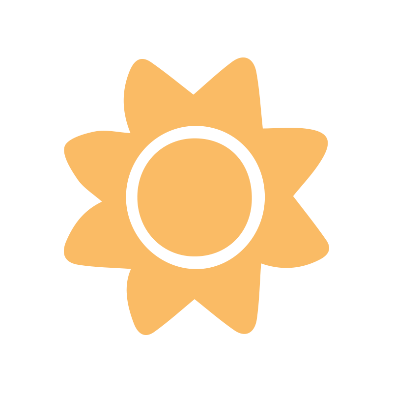 Ícone de sol — símbolo de desenvolvimento