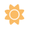 Ícone de sol — símbolo de desenvolvimento