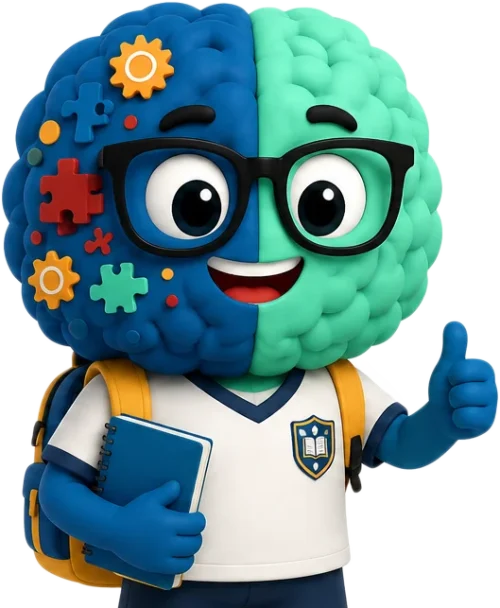 Mascote da Neuroped acenando